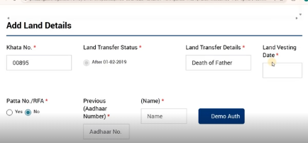 PM Kisan Incomplete identity of previous owners details